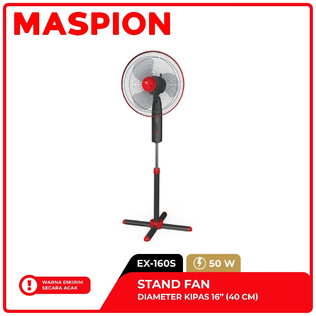 Maspion Kipas Angin Berditi / Stand Fan 16 Inch EX-160