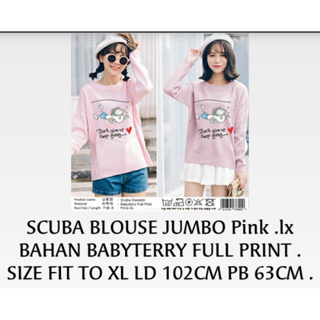 Ys.  Scuba blouse jumbo