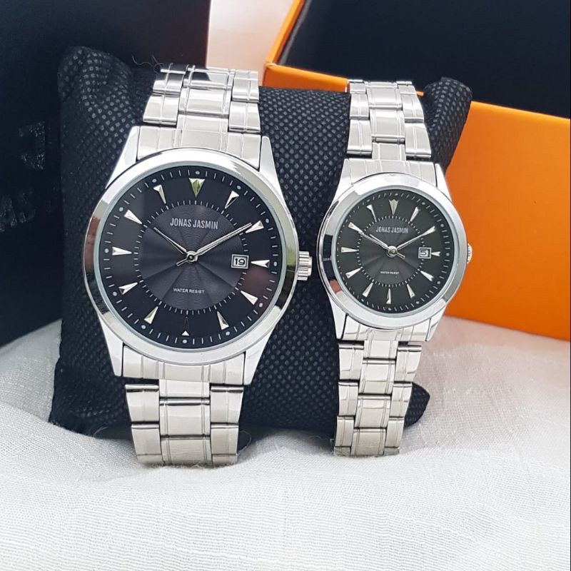 Jam Tangan Fashion Couple Analog Jonas Jasmin JJ 3109 Rantai Original