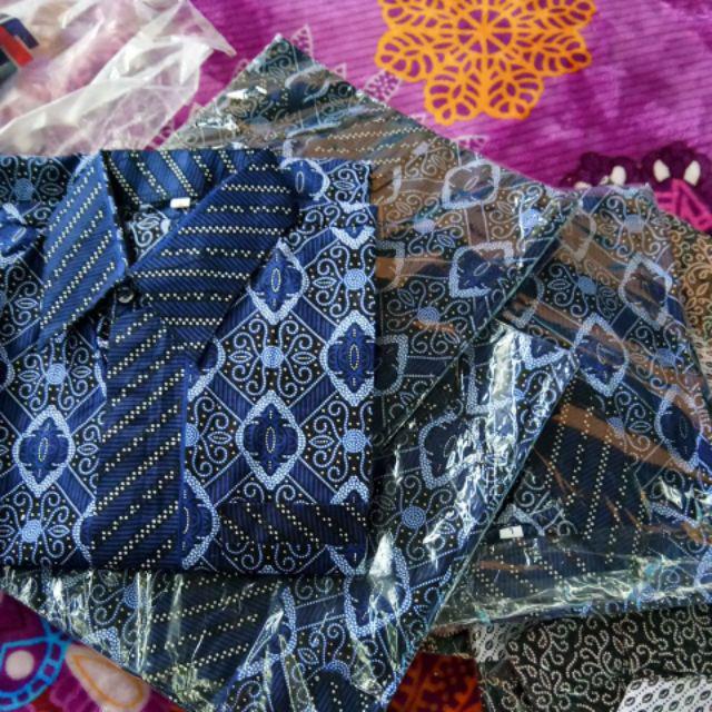 Kemej Batik Pria Kode Pb 104 | Batik Motif Wajik