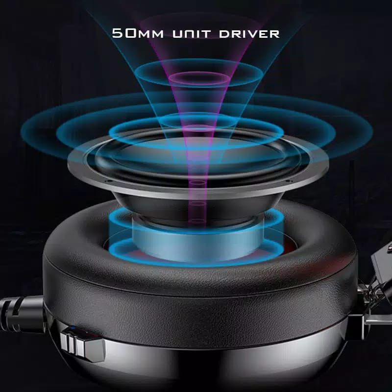 Headset Gaming Gamen GH1200 USB Input 7.1 Virtual Surround With Hiden Mic