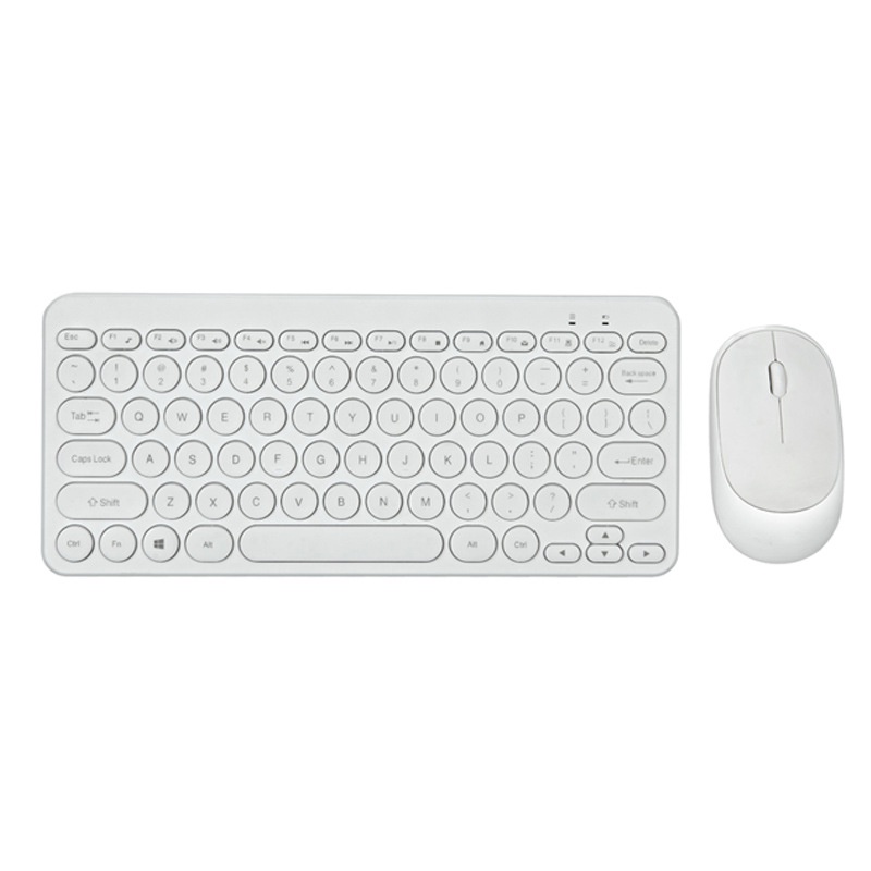 Keyboard Mouse Multimedia Mini Slim Wireless 2.4Ghz