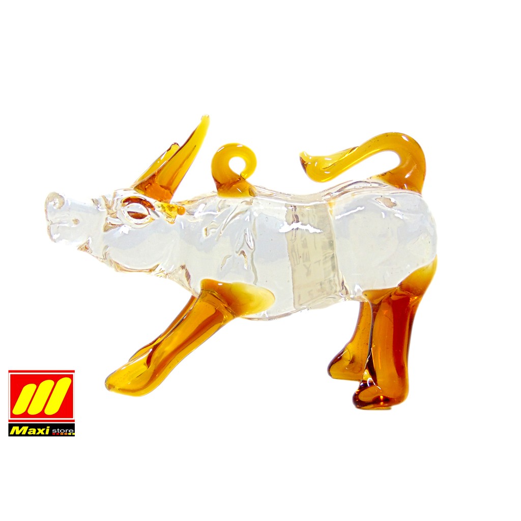 Pajangan kaca kerbau/Hiasan ruang tamu/ Pajangan Meja - Maxistore