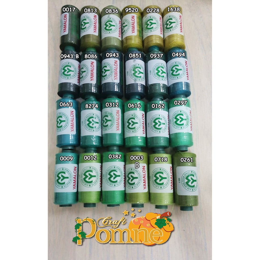 Benang Jahit/ Sewing Thread/ Yamalon/Green 1/ 20 gr