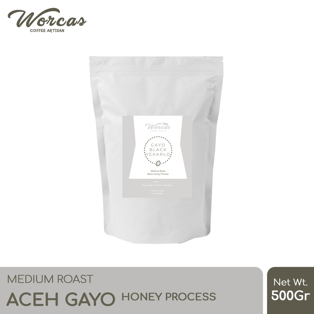 

WORCAS Kopi Arabika Aceh Gayo Honey Process 500 Gram - Medium Roast