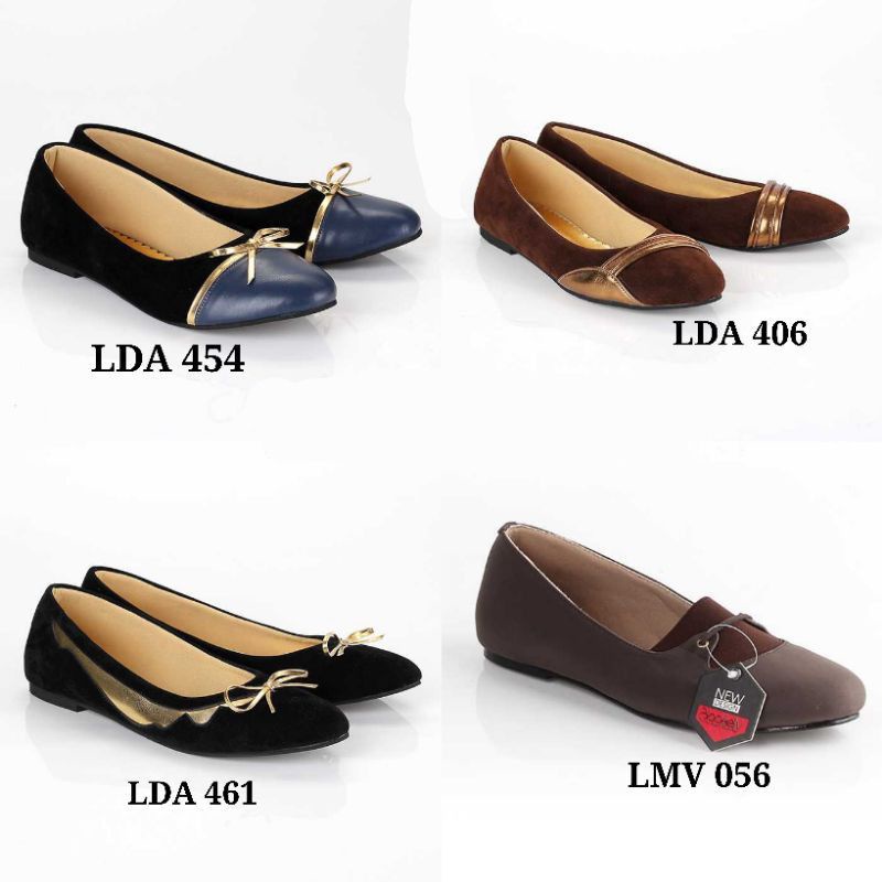SEPATU FLAT KASUAL WANITA BLACKKELLY FLAT LOAFERS SEPATU BALET WANITA