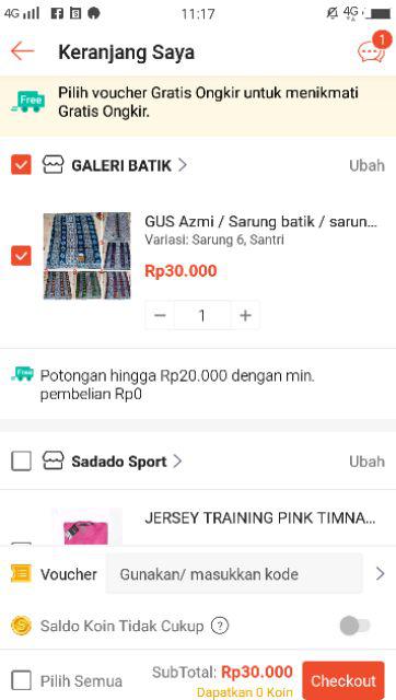 Gus Azmi / Sarung Batik / Sarung Santri Putri /