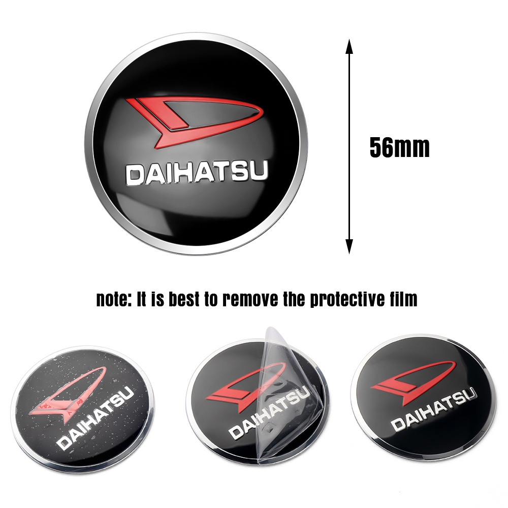 4pcs Stiker Emblem Daihatsu 56mm Untuk Dekorasi Velg Mobil Rocky Ayla Xenia taruna