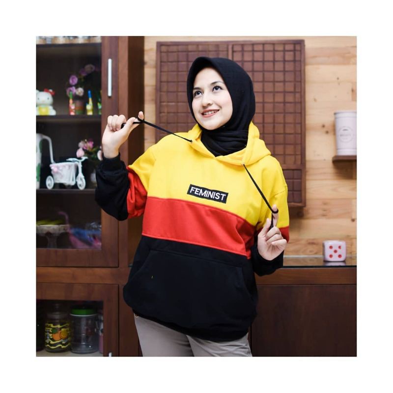 FEMINIST HOODIE || Hoodie Kombinasi || Hoodie Pria Dan Wanita #FEM