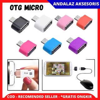 OTG Micro Usb / Adapter OTG Micro / OTG Micro Usb Bentuk Persegi Non Kabel Bahan Plastik