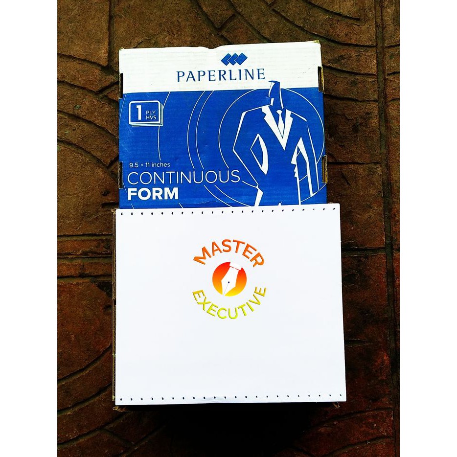 [Dus] Paperline Kertas Continuous Form HVS 1 Ply 9.5 &quot; x 11 &quot; K1 - Khusus Go-Send Bandung