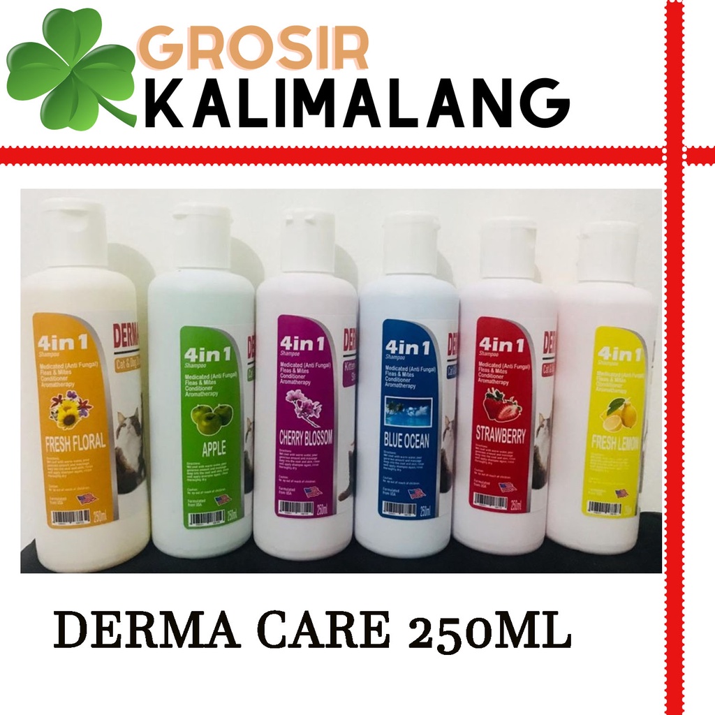 Derma Care Shampoo Anti Kutu Jamur Kucing Anjing 250ml