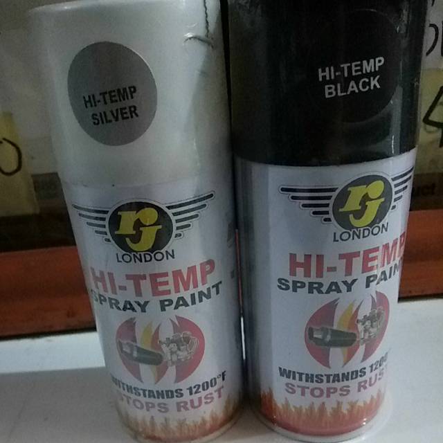 Cat Spray RJ Tahan Panas RJ London Hi Temp Pilok Piloc Pilox Knalpot Tahan Panas 150CC 150 CC