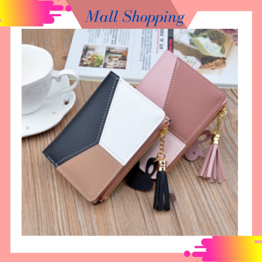 Special 6.6 Sale !! DOMPET LIPAT WANITA DOMPET KULIT KOREAN FASHION WOMEN WALLET MALL SHOPPING-8