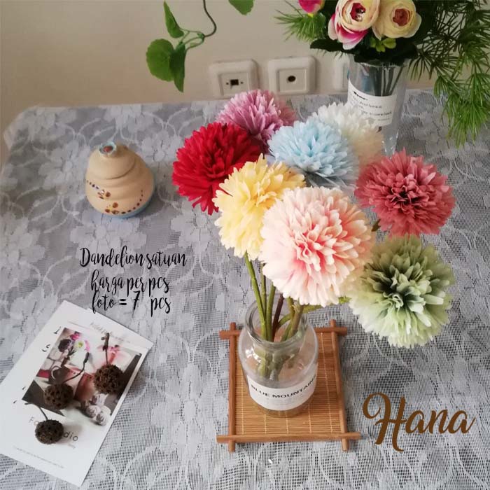 Bunga dandelion artificial/bunga plastik dekorasi/bunga artifisial-2