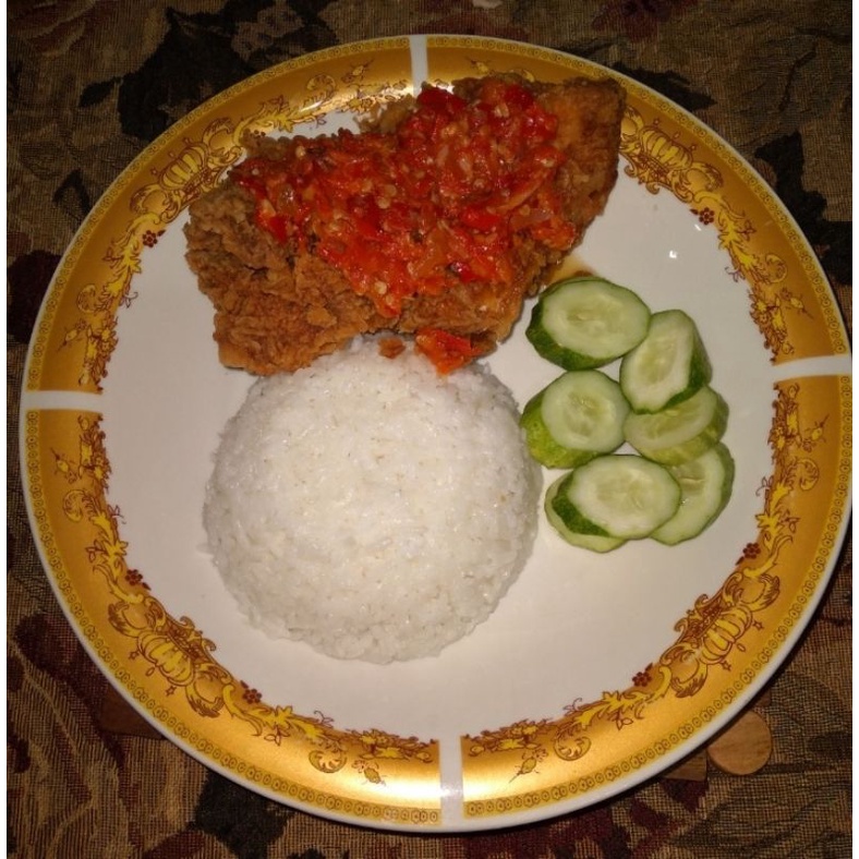 

Ayam Geprek Crispy Sambal Petir