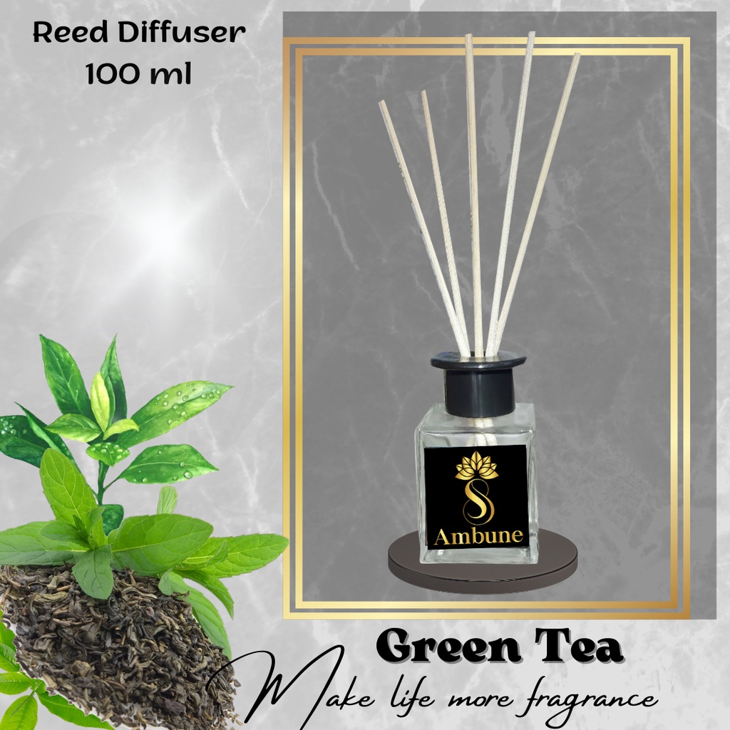 Pengharum ruangan GREEN TEA Reed Diffuser Oil 100 ml Ambune