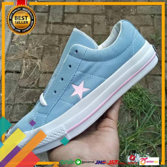 converse one star baby blue