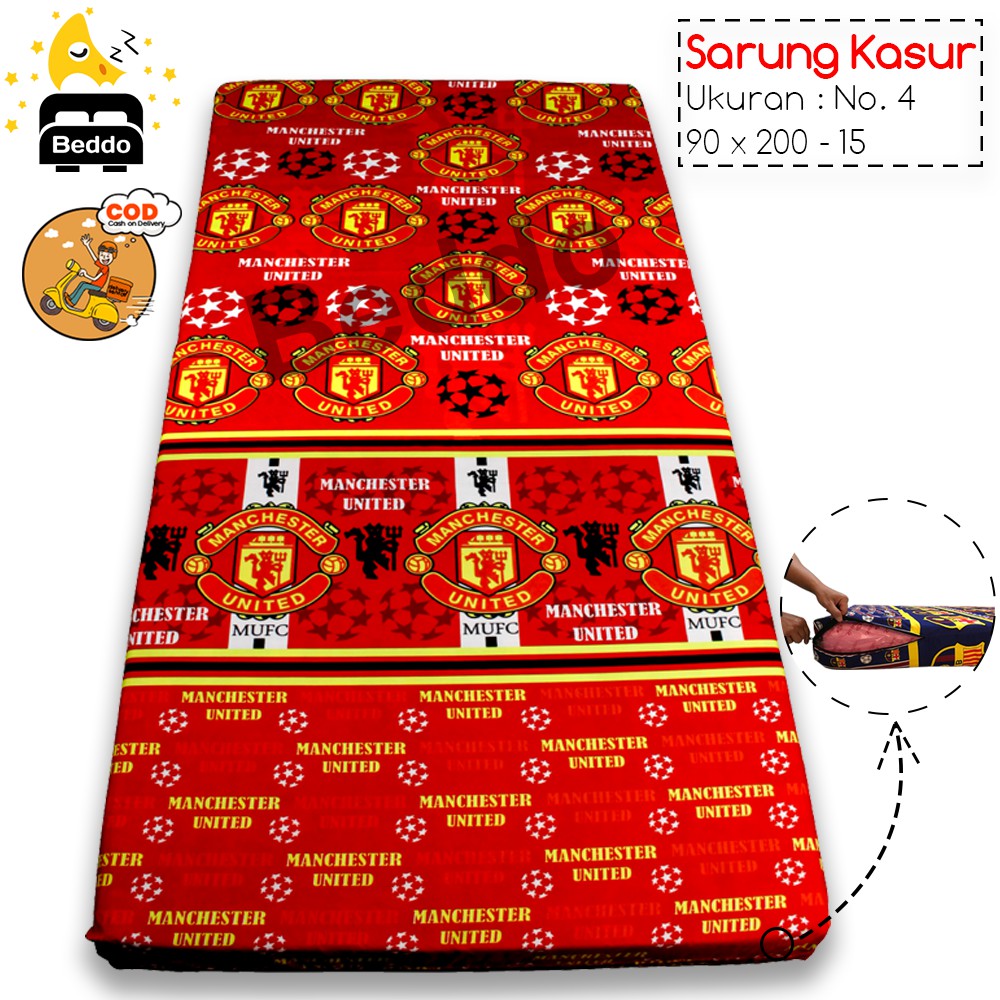 Sarung Kasur | Sprai Resleting | Promo | Murah | N0 4 (90x200x15) - Karakter