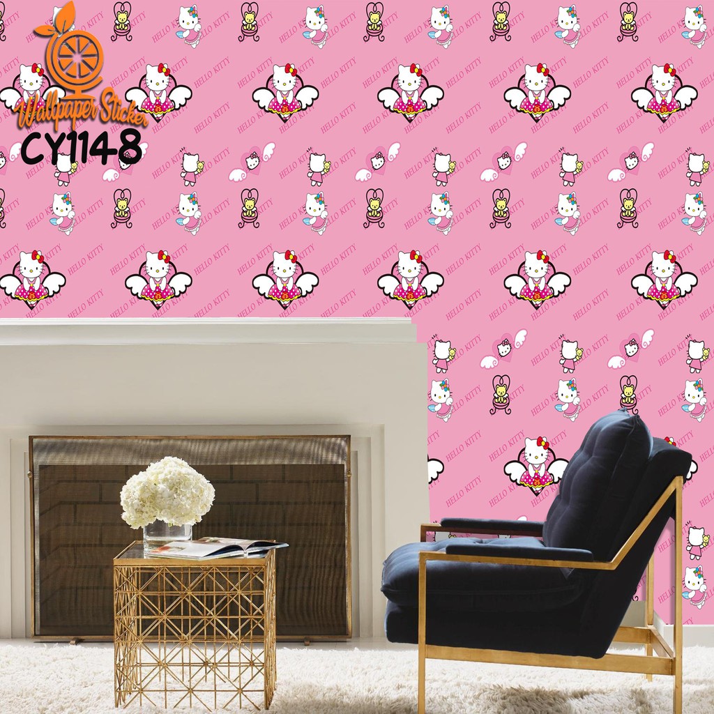 Wallpaper Dinding 3D Motif Elegan Wallpaper Wallpaper Dinding Ruang Tamu Wallpaper Stiker Rumah Motif Aesthetic 45CMX10M-CY1148