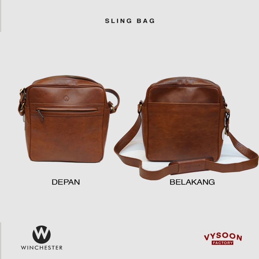 Tas Selempang Kulit / Tas Pria Bahan Kulit Bag Leather Premium Quality