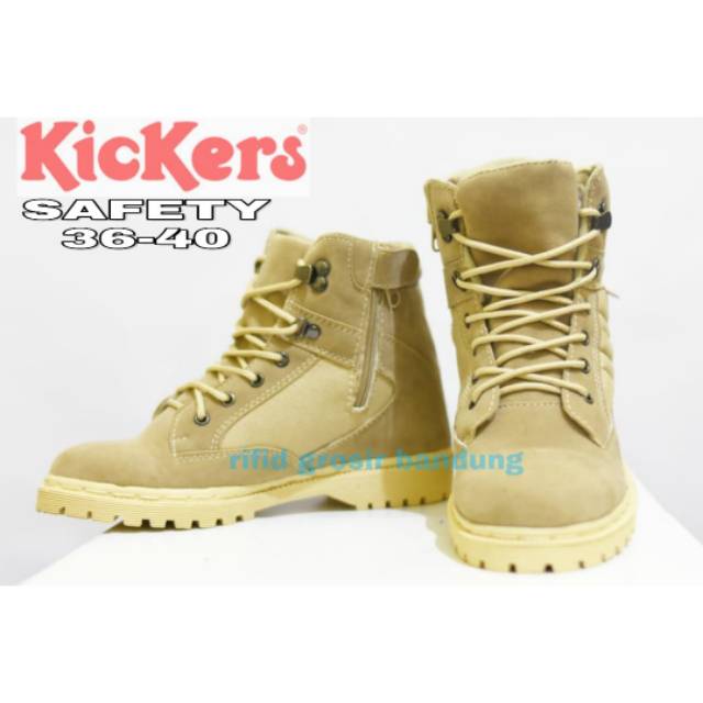 Sepatu safety pdl wanita sepatu ujung besi wanita