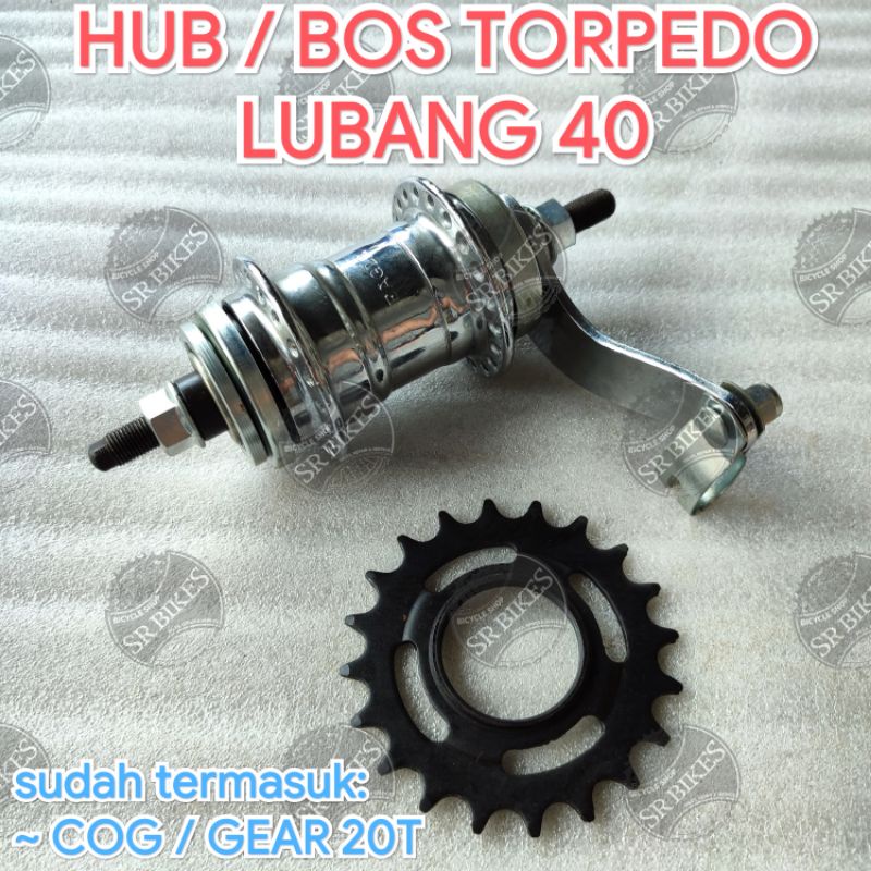 HUB / BOS TORPEDO Classic Sepeda Fixie Jengki Unto. ULIR DRAT. CHROME