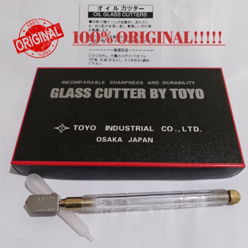 TOYO TC-30 ORIGINAL MADE IN JAPAN Pisau Potong Kaca Toyo tc 30 Asli