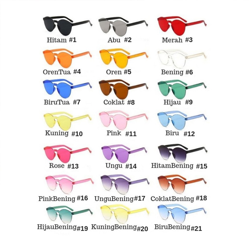 [✅COD] Kacamata Jelly Anti Radiasi Gaya Korean Style Aksesoris Fashion Sunglasses Kaca Mata Retro Polarized Photocromic Wanita Cewek Perempuan Korea Murah Original