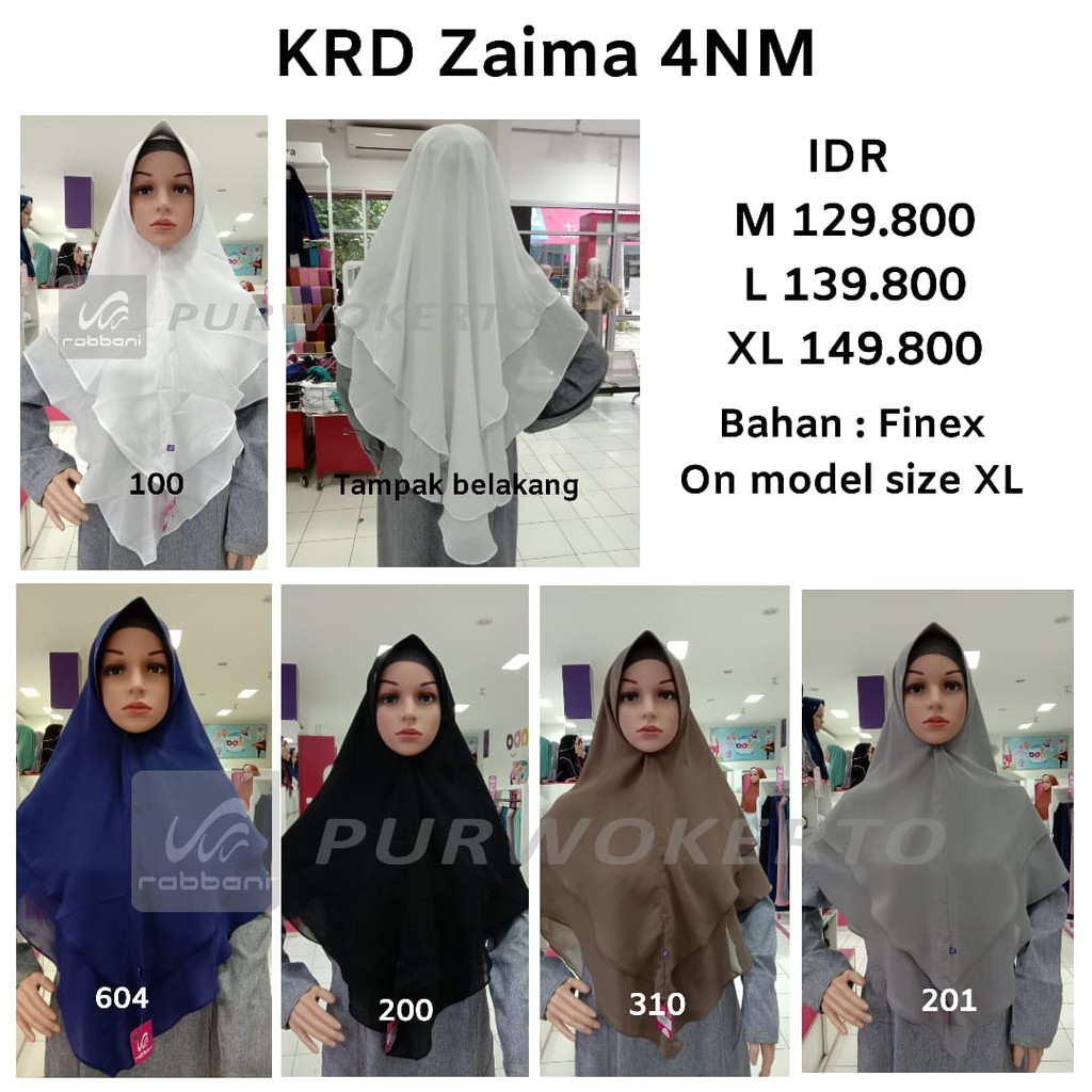 RABBANI - KERUDUNG INSTAN ZAIMA RABBANI