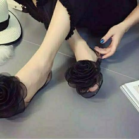 ♥ Sepatu Sandal Jelly Bunga ALINA ♙