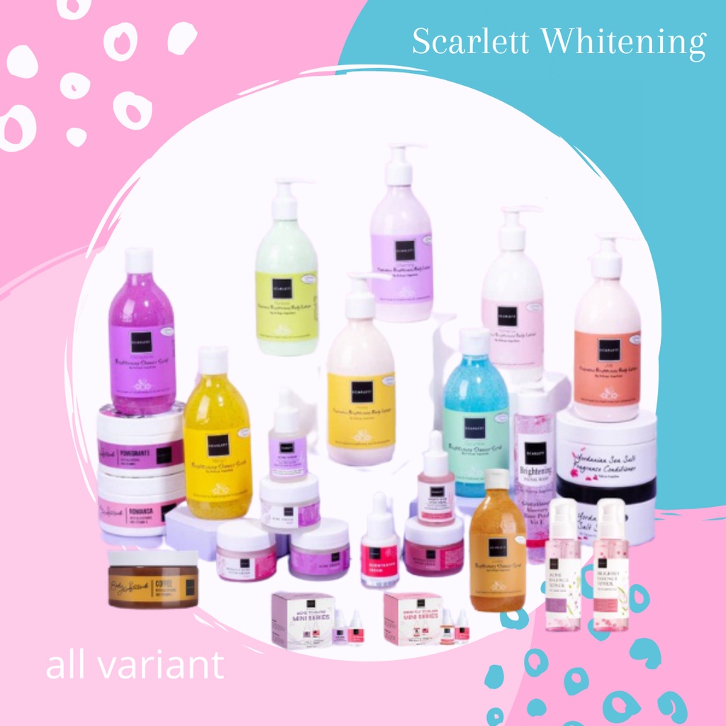 Scarlett Whitening Pemutih Wajah & Badan Original - Official Store