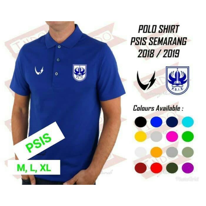 MURAH MERIAH KAOS POLO SHIRT JERSEY BAJU PSIS SEMARANG HOME 18/19 GRADE ORI LOKAL 