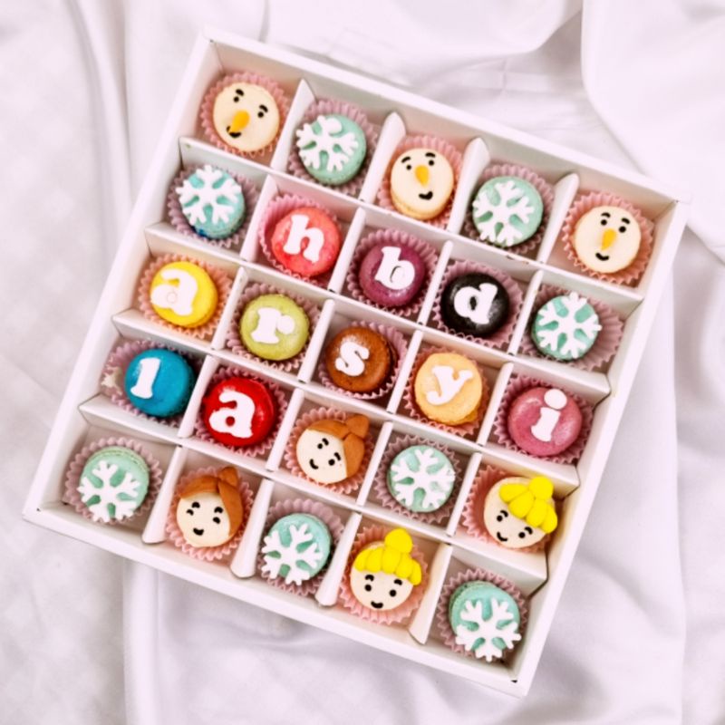 BABY MACARON GIFT 25PCS, HADIAH UNIK MACARON