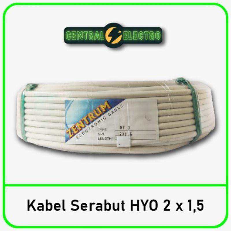 Kabel Listrik Serabut HYO 2 x 1.5 (Per Meter)