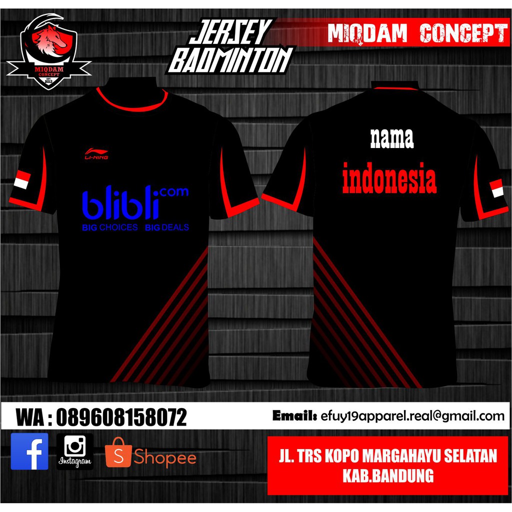 custom badminton jersey
