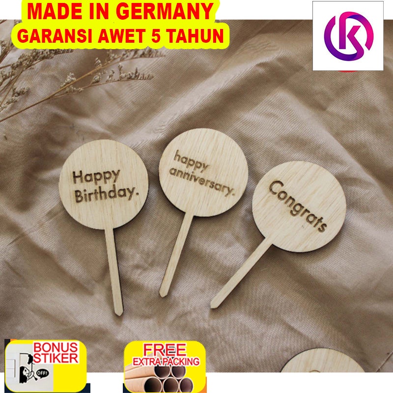 

Grosir Topper Kayu Bulat Mini / Cake Topper / Topper Florist Bunga