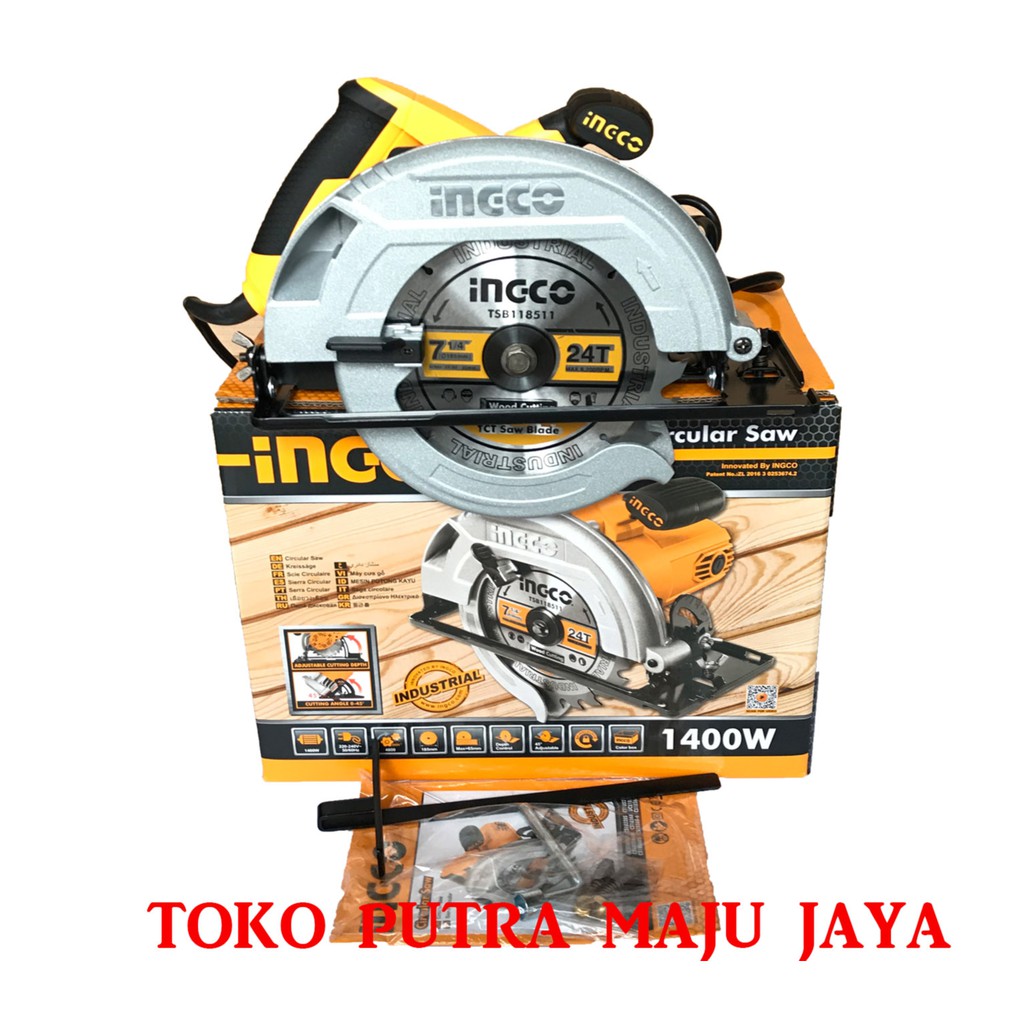 Mesin Circulasaw Saw 7 INGCO  CS 1858 Belah Potong Kayu  