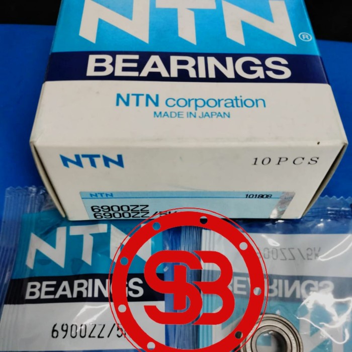 Bearing / Laker / Laher NTN 6900 ZZ tutup besi 6900ZZ