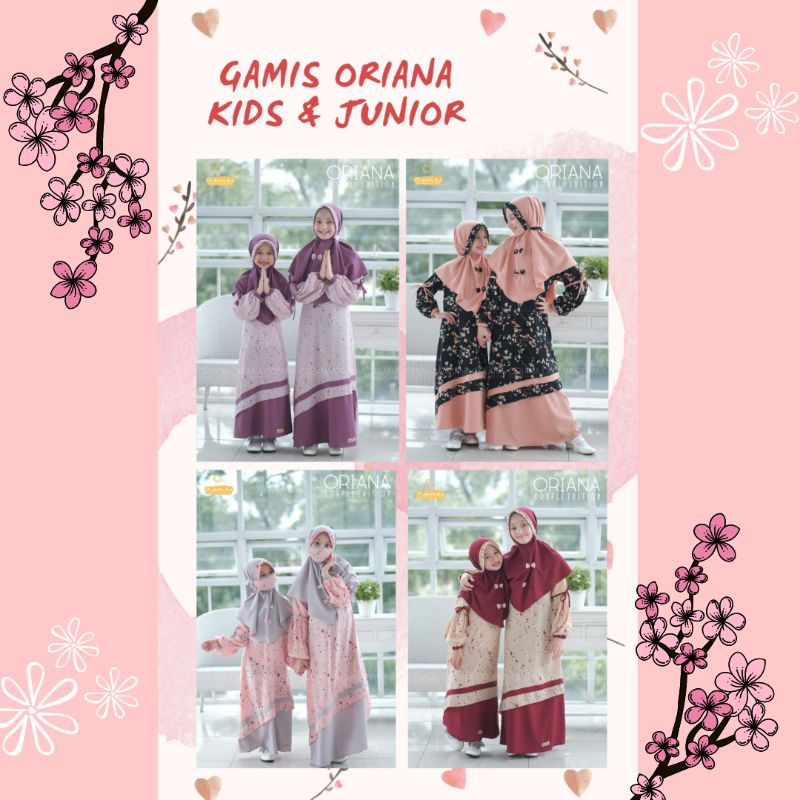 Gamis anak branded gamis anak murah gamis anak syar'i gamis kids Oriana by Oidokids