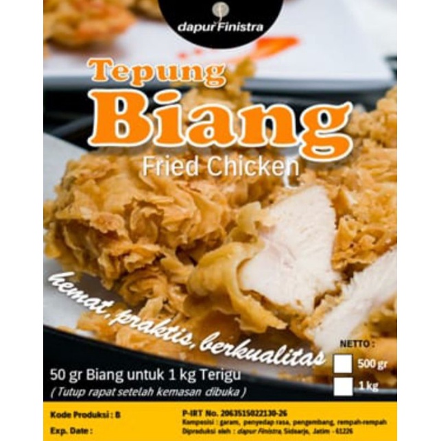 

paket tepung biang dan marinasi fried chicken UMKM by Dapur Finistra