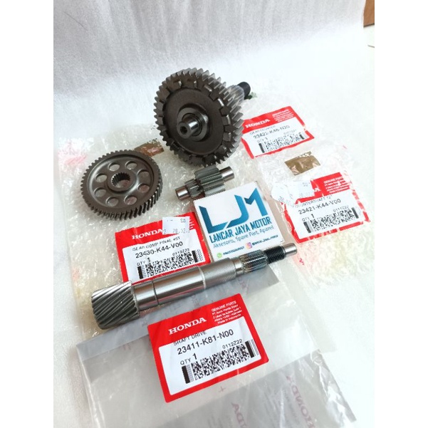 GEAR GIR BOX GARDAN TRANSMISI SET NEW BEAT FI ESP SCOOPY ESP VARIO 110 FI ESP BEAT ECO STREET k44 k8