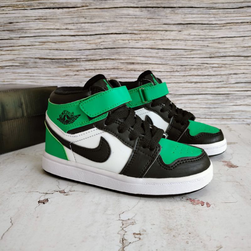 SEPATU ANAK JORDAN GREEN PREMIUM HIGH QUALITY SEPATU ANAK JORDAN HIJAU