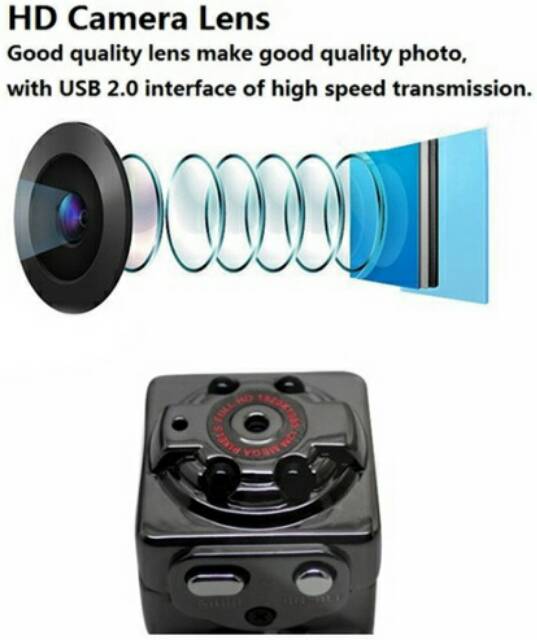 Camera Mini SQ8 1080P Full HD Car DVR Aluminium