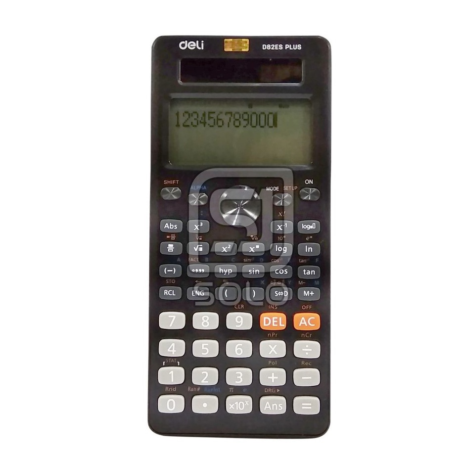 Kalkulator Deli D-82ES Plus Calculator Scientific Ilmiah
