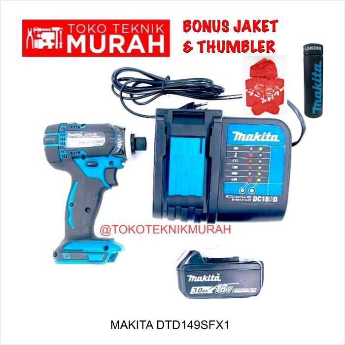 Makita DTD149SFX1 Obeng Baterai Impact Driver Cordless DTD149