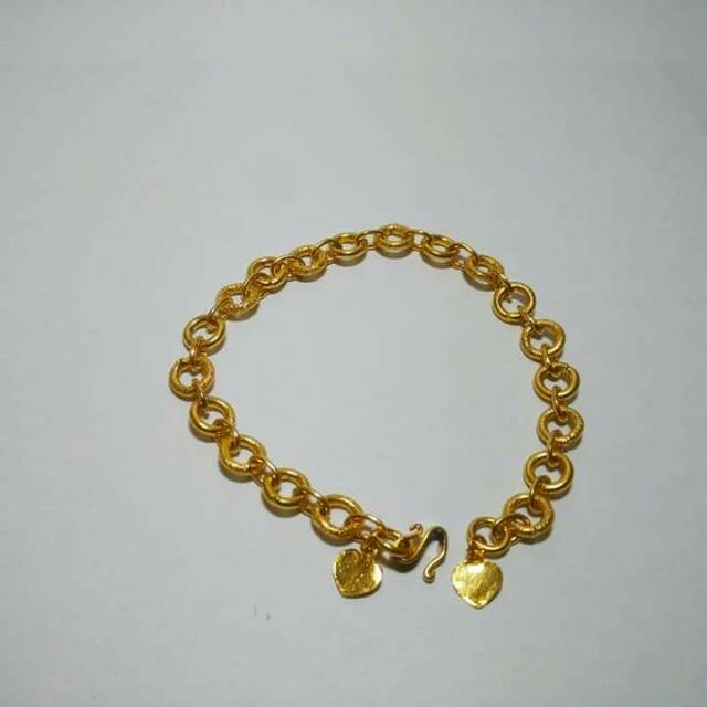 Gelang lapis emas motif ring