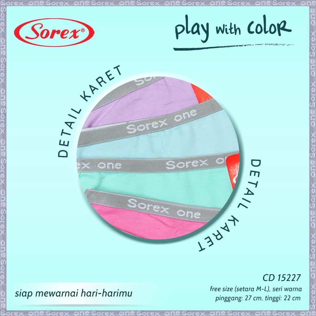 Sorex CD Midi Play With Color Free Size M-L 15227/15226 / Pakaian Dalam - CD IBU