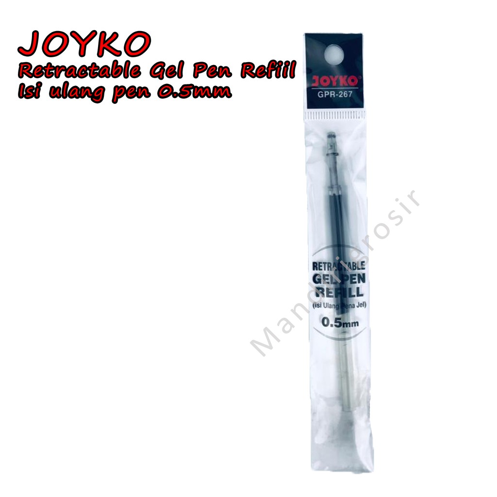 Retractable Gel Pen Refiil *Joyko * Isi ulang pen * 0.5mm