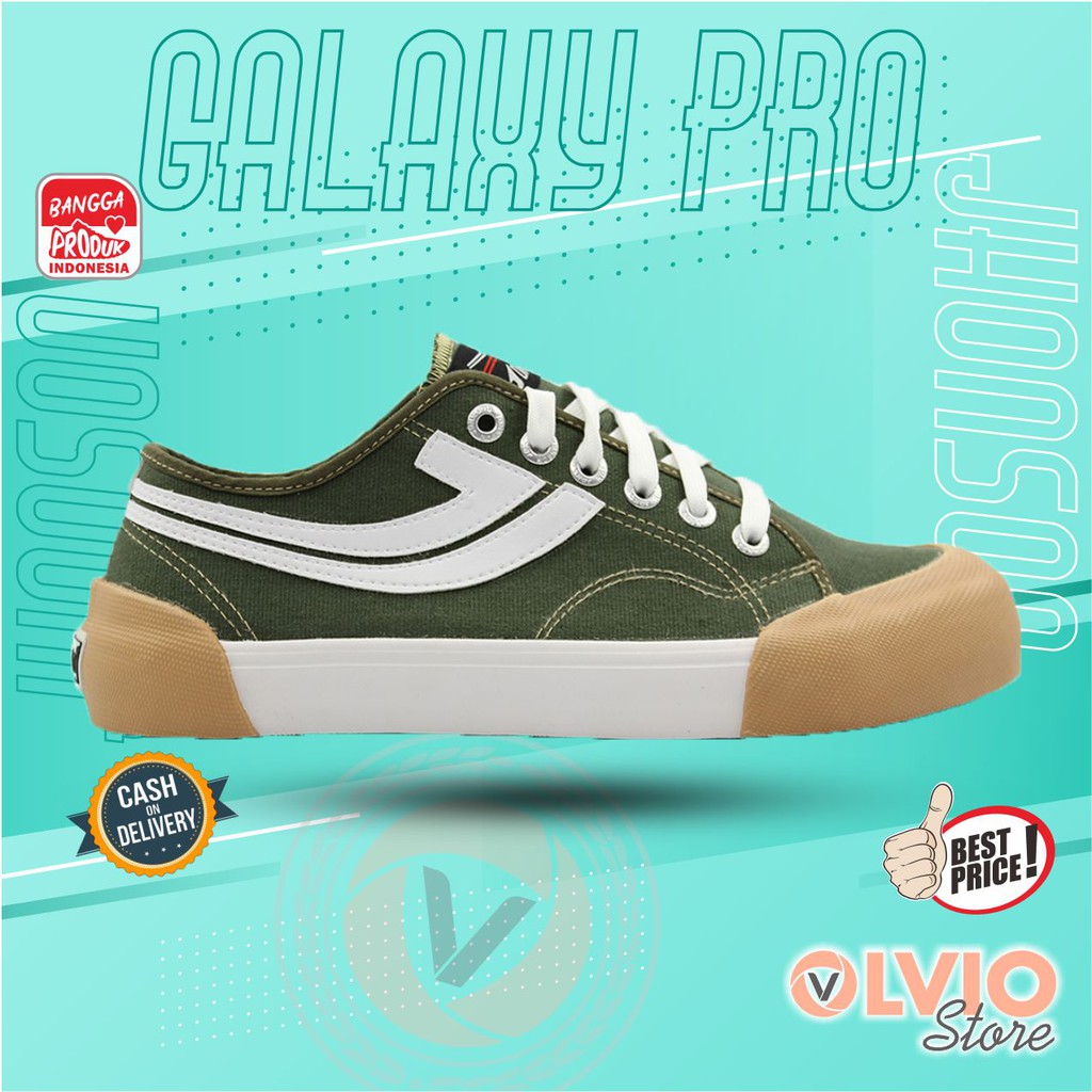 Sepatu Sneakers Canvas Jhonson GALAXY PRO LC Green - Sneakers Jhonson Original